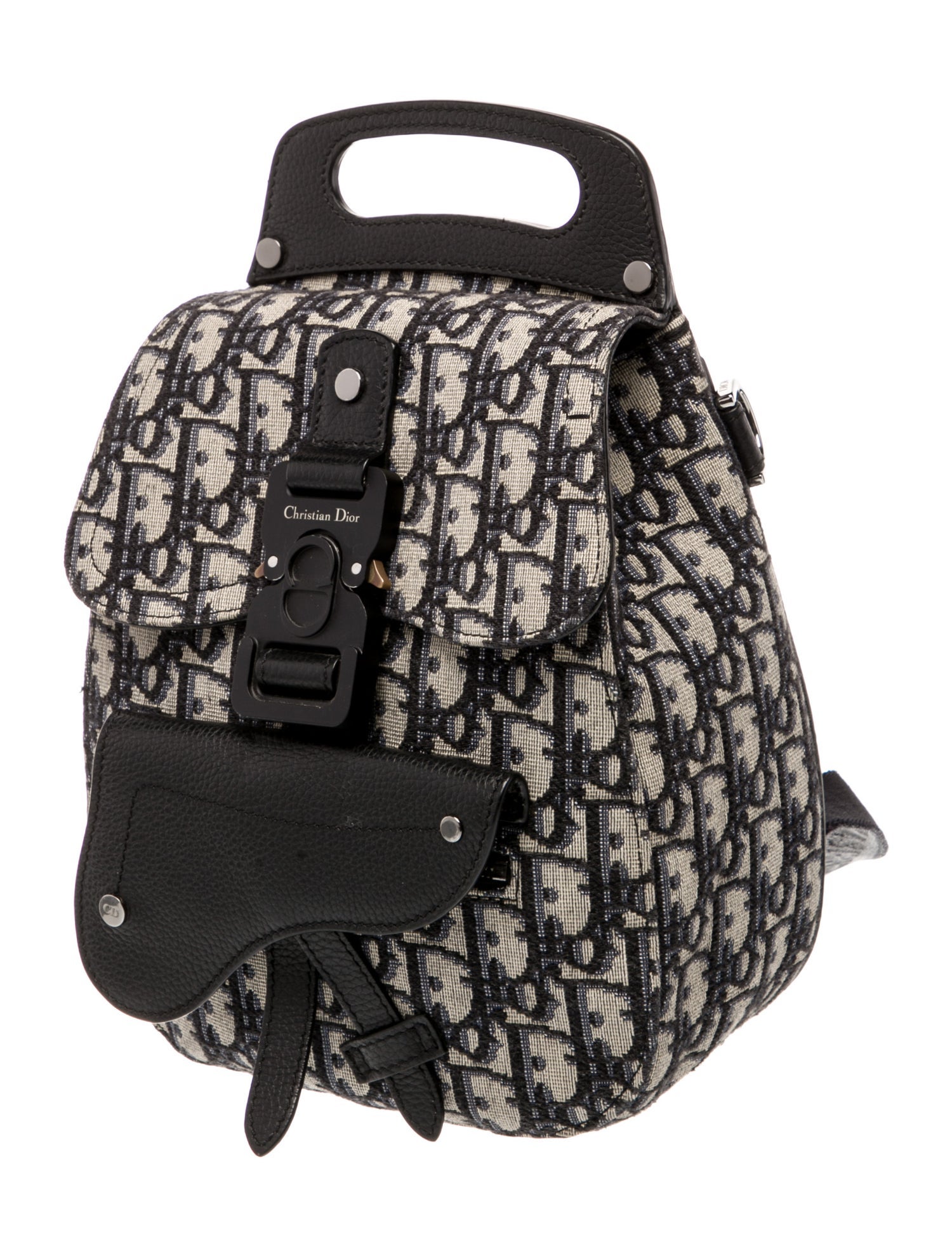 DIOR MEN Canvas Saddle Backpack Small