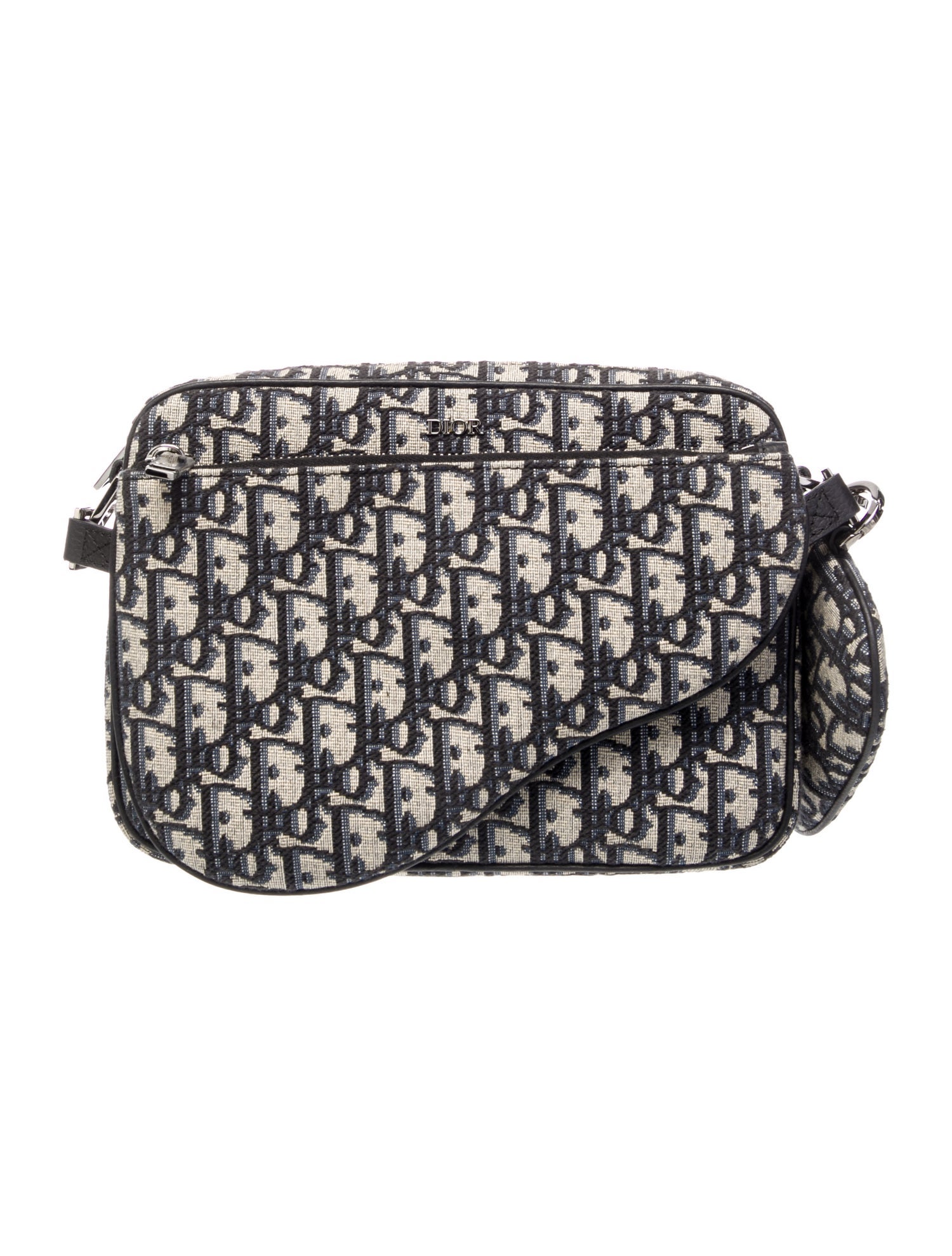 DIOR MEN Oblique Jacquard Saddle Triple Pouch 2023