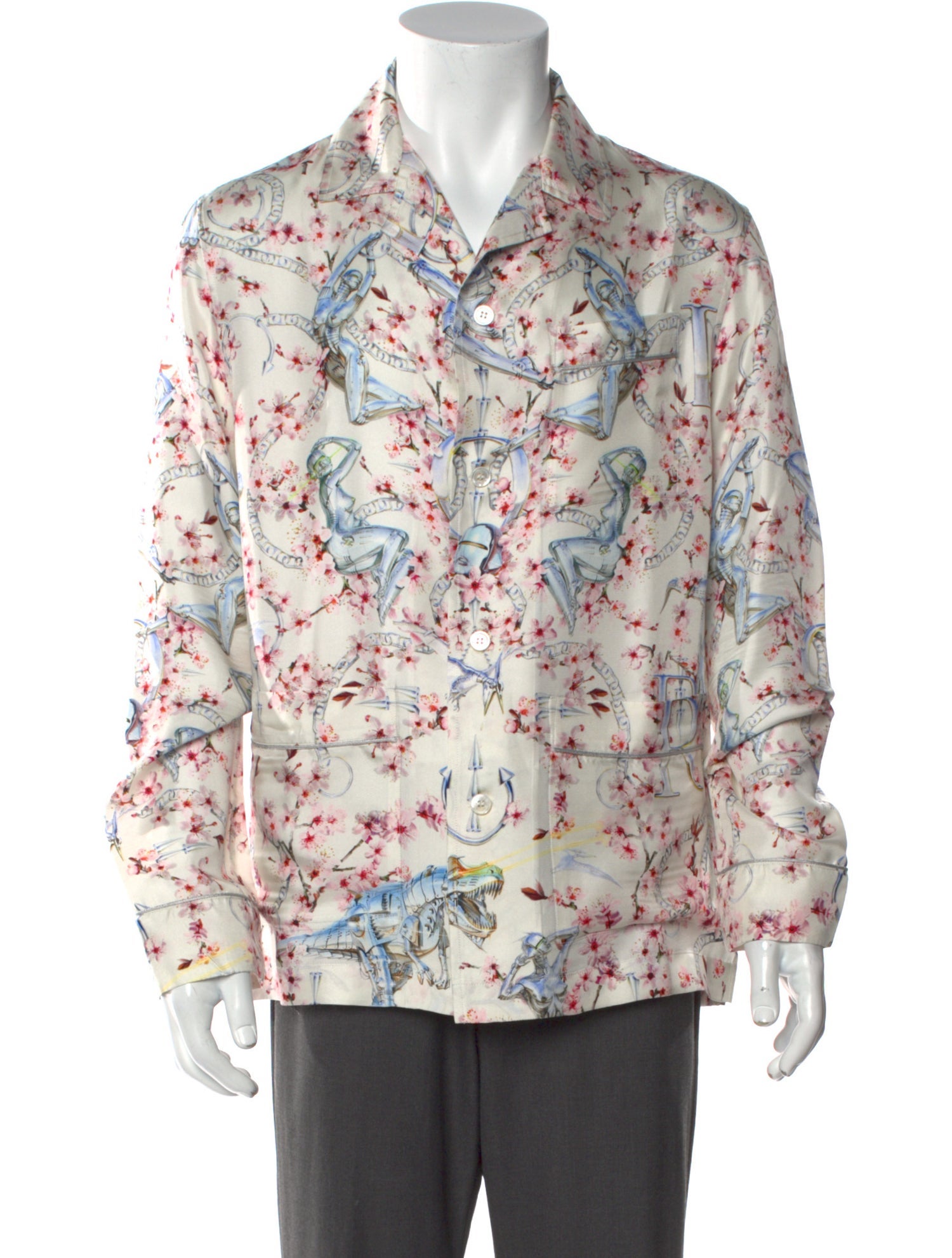 DIOR MEN 2019 x Sorayama Robot Pajama Shirt Shirt