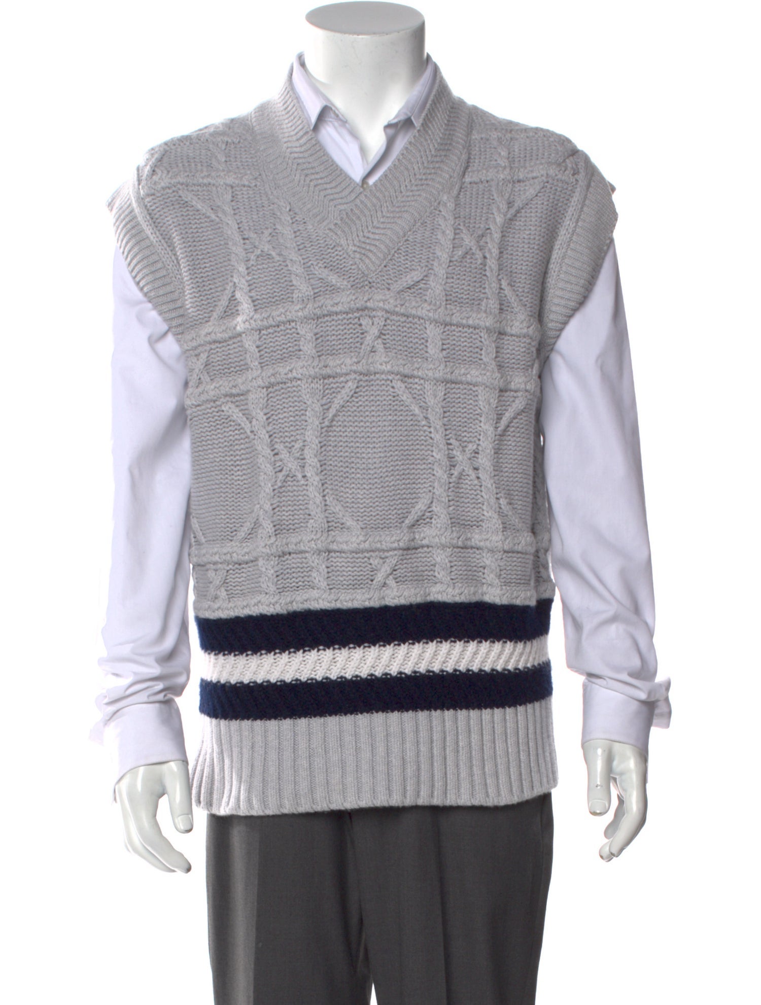 DIOR MEN 2025 Cannage Pattern Sweater Vest
