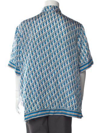 DIOR MEN Oblique Jacquard Silk Shirt