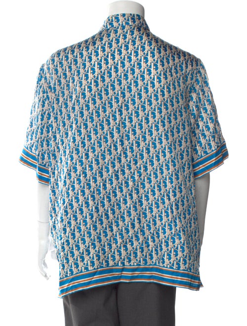 DIOR MEN Oblique Jacquard Silk Shirt