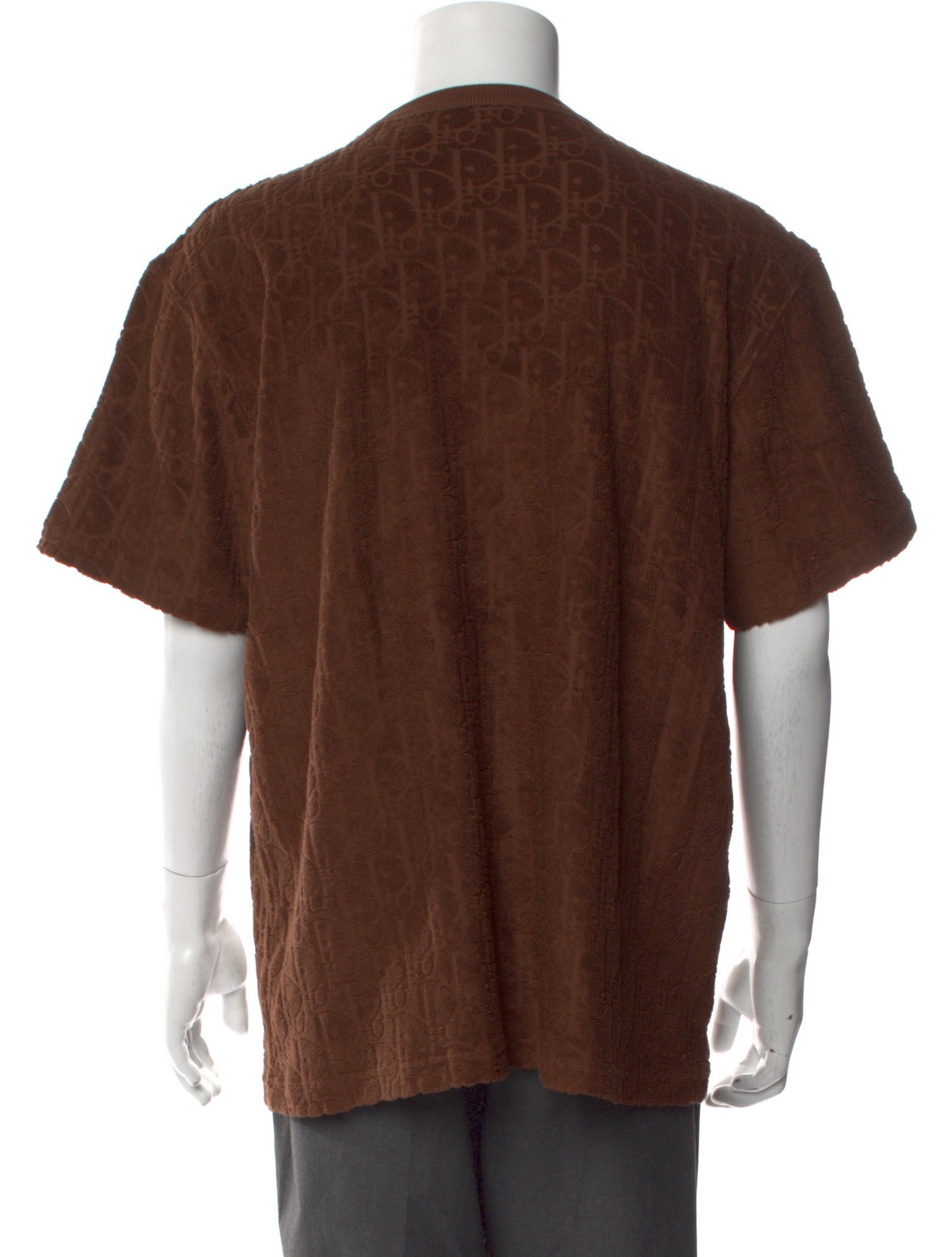 DIOR MEN Oblique Jacquard Crew Neck T-Shirt