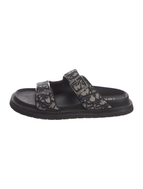 DIOR MEN Oblique Jacquard Canvas Slides