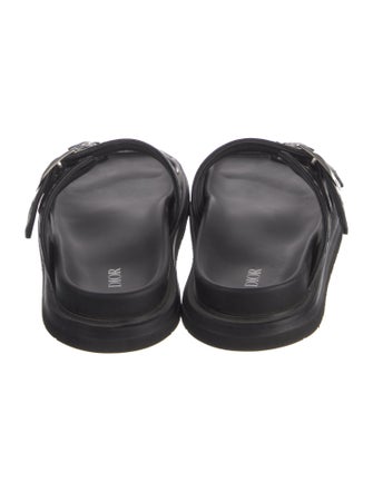 DIOR MEN Oblique Jacquard Canvas Slides