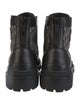 DIOR MEN Oblique Jacquard Leather Combat Boots