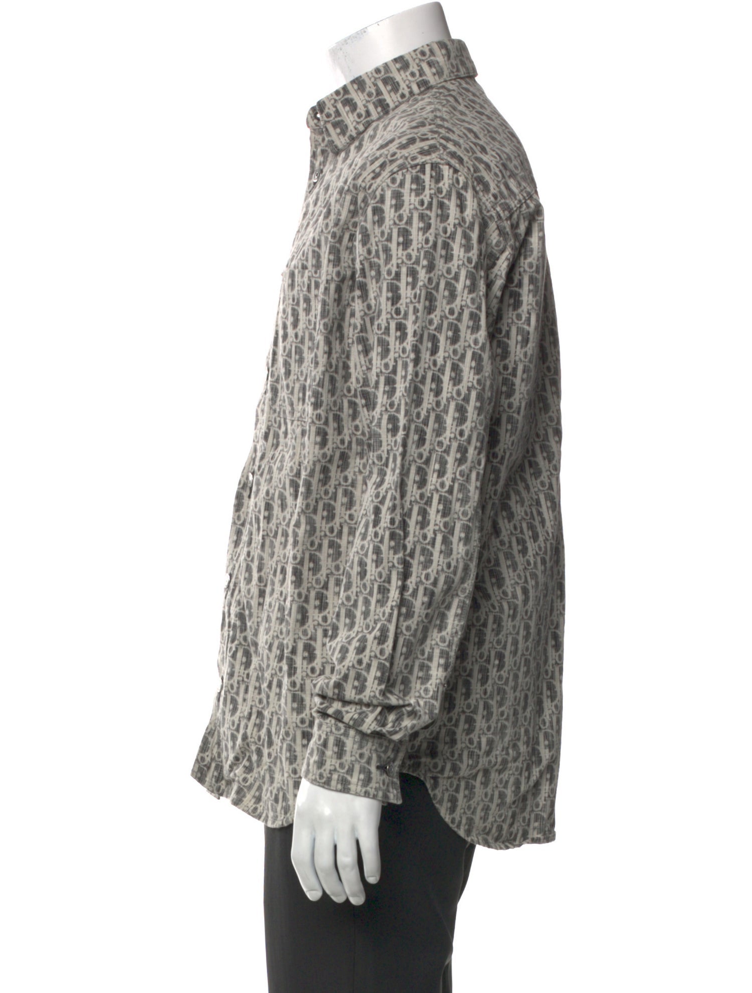 DIOR MEN 2020 Oblique Jacquard Dress Shirt