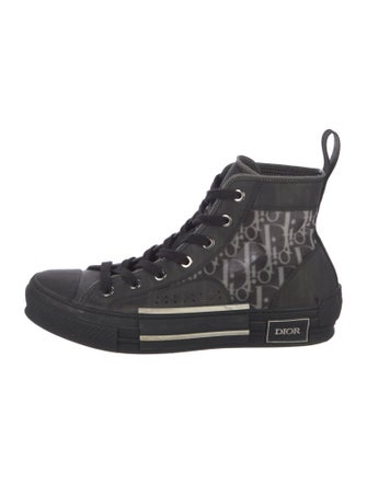 DIOR MEN Nylon Printed Lace-Up Boots