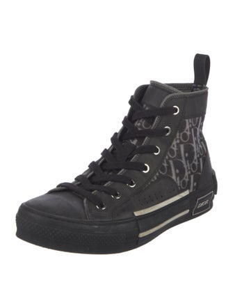 DIOR MEN Nylon Printed Lace-Up Boots