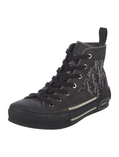 DIOR MEN Nylon Printed Lace-Up Boots