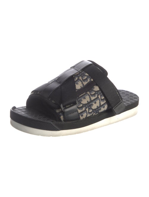 DIOR MEN Oblique Jacquard Canvas Slides