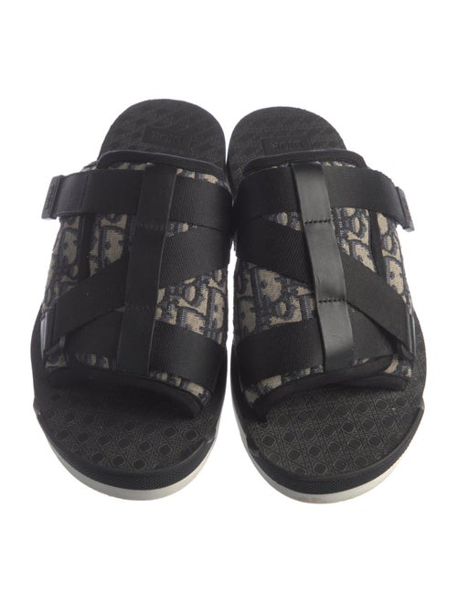 DIOR MEN Oblique Jacquard Canvas Slides