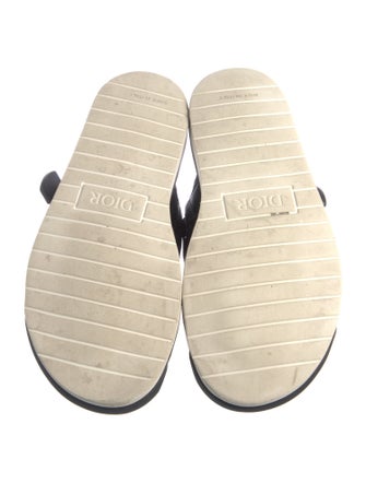 DIOR MEN Oblique Jacquard Canvas Slides