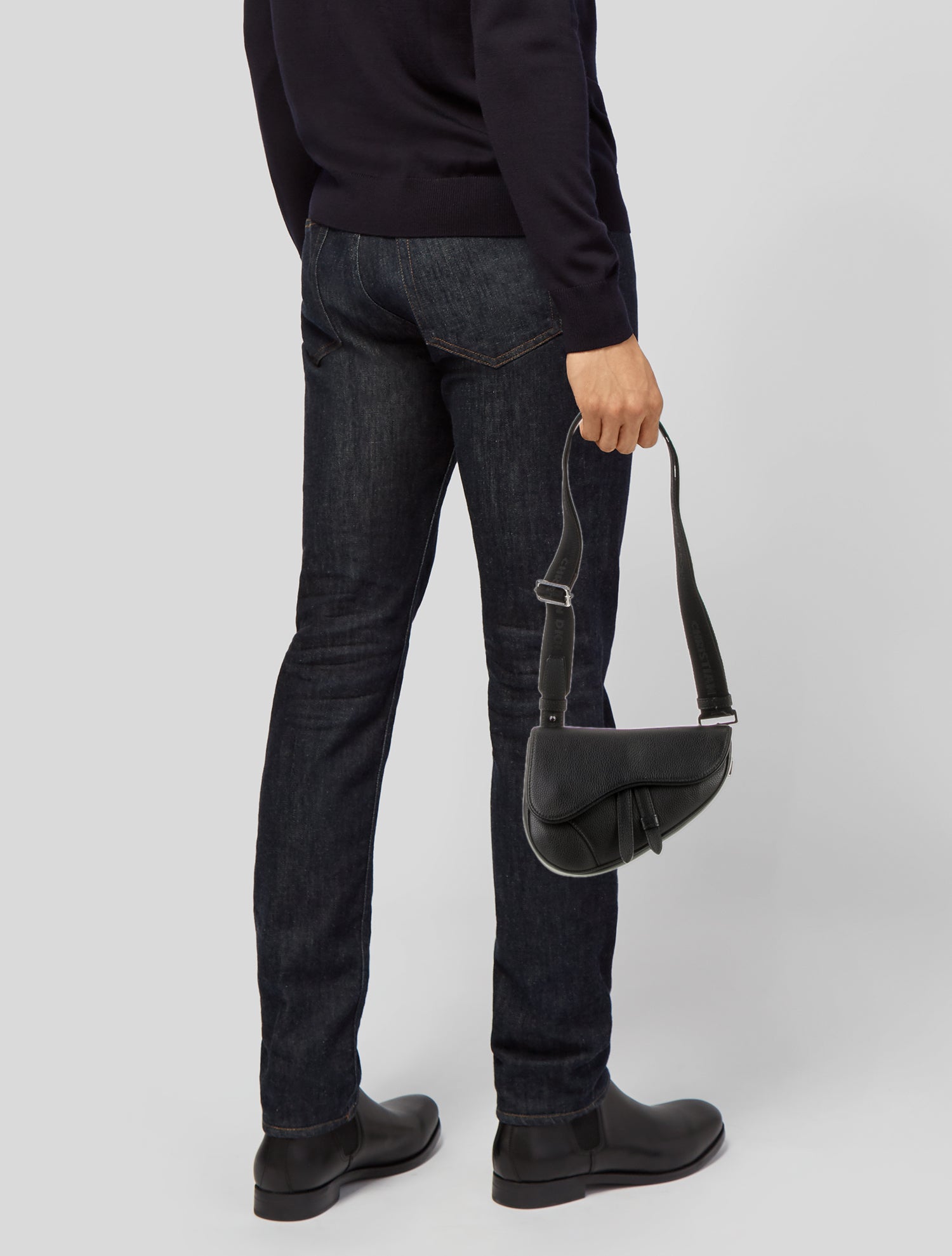 DIOR MEN Leather Christian Dior Saddle Mini