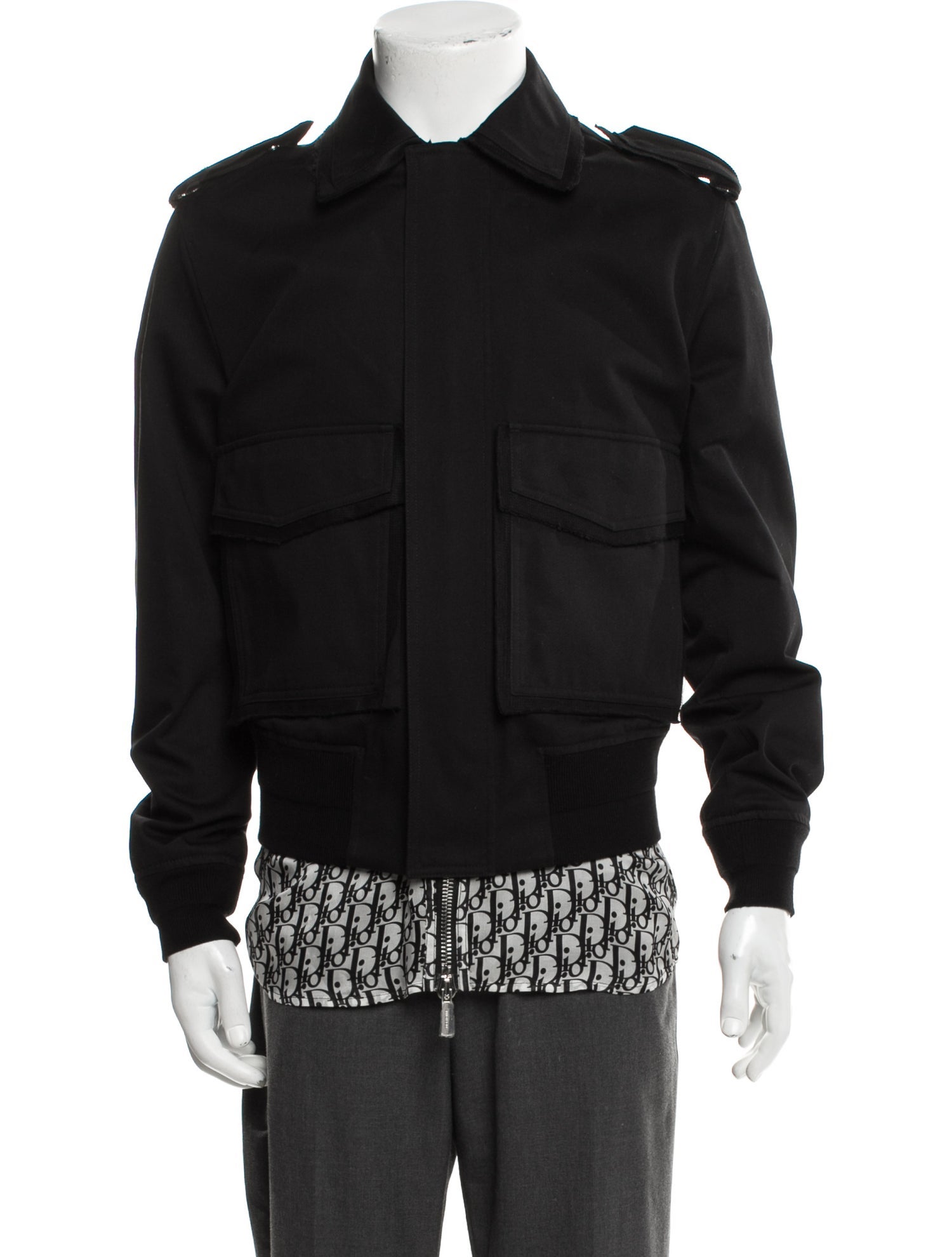 DIOR MEN 2019 Oblique Jacquard Utility Jacket