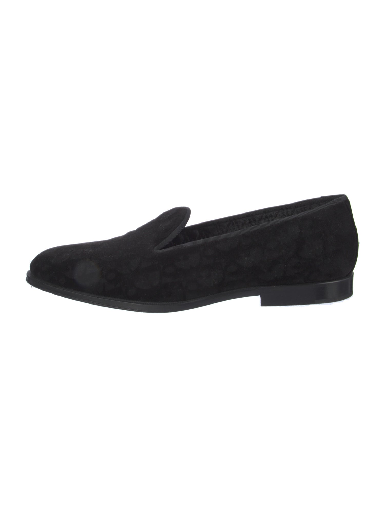 DIOR MEN Oblique Jacquard Velvet Loafers