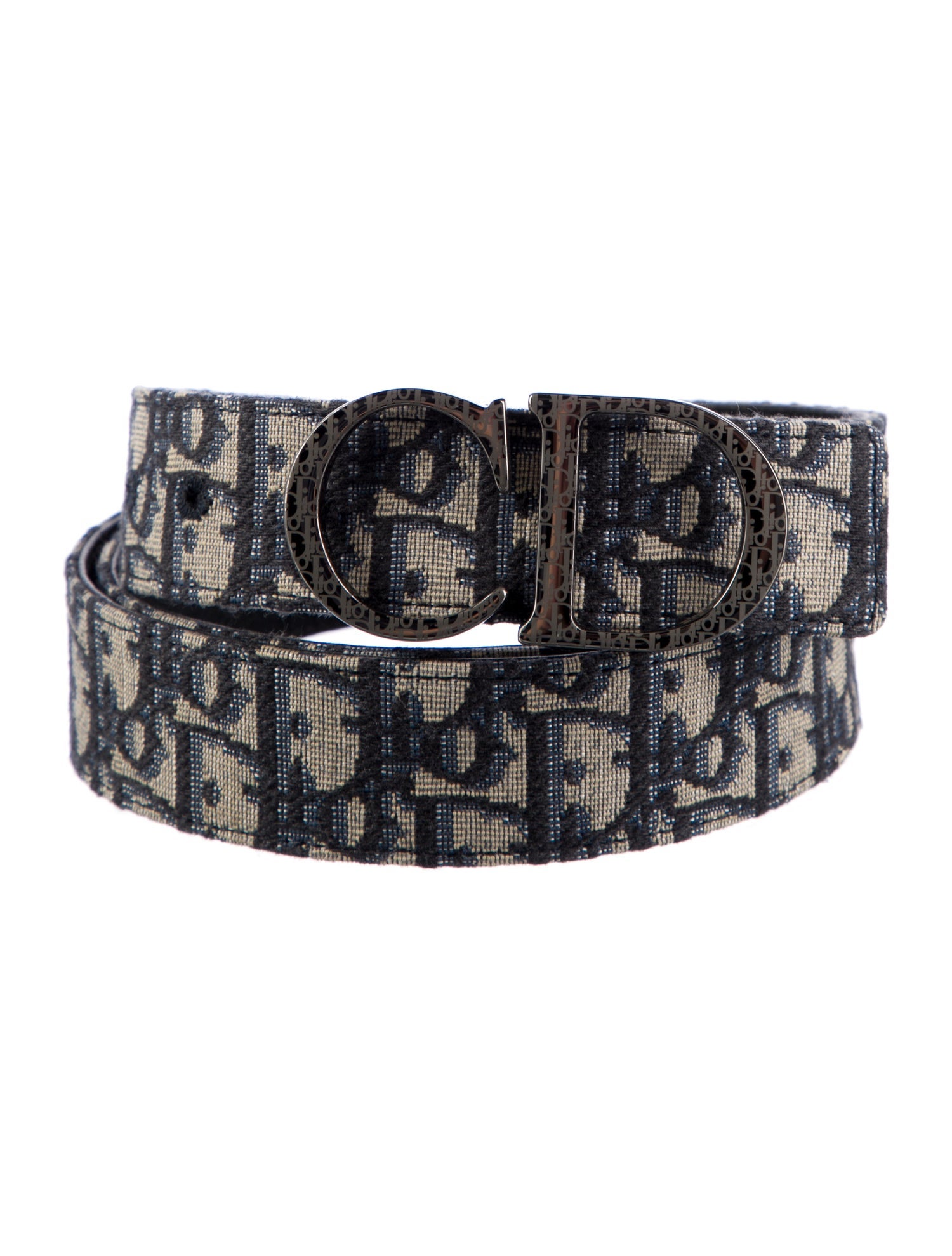 DIOR MEN Oblique Jacquard Canvas Waist Belt