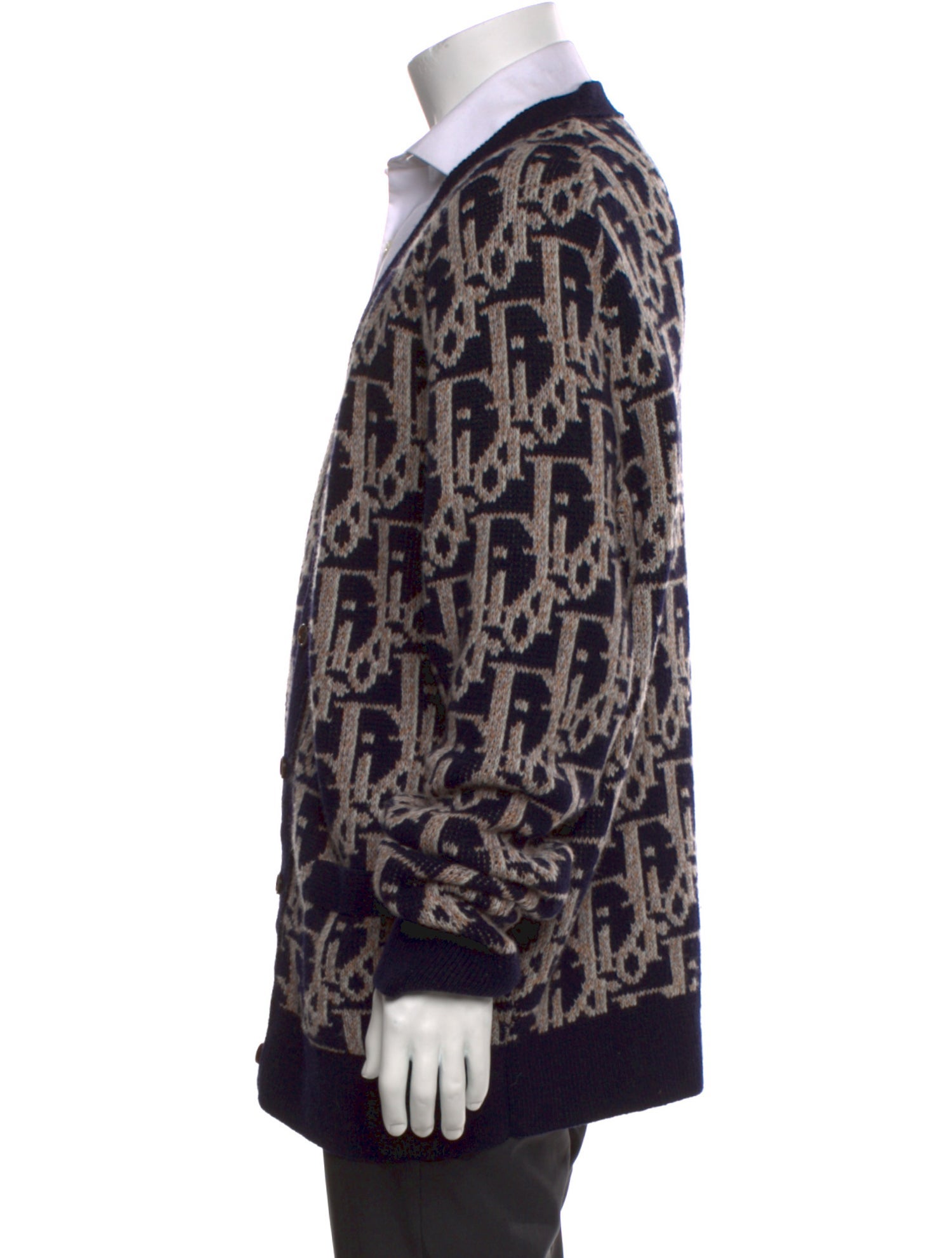DIOR MEN 2022 Oblique Jacquard Cardigan
