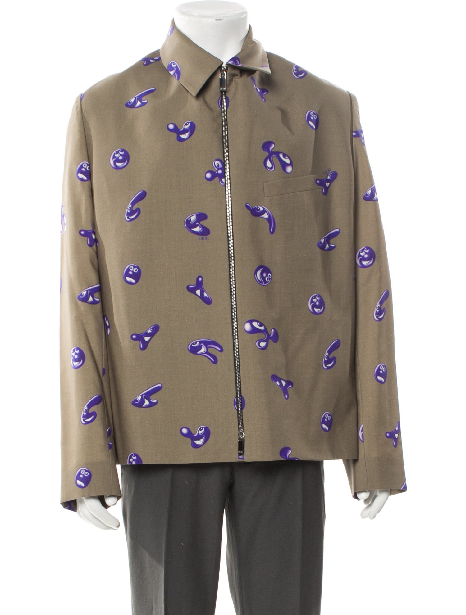 DIOR x Kenny Scharf 2019 Virgin Wool Peacoat