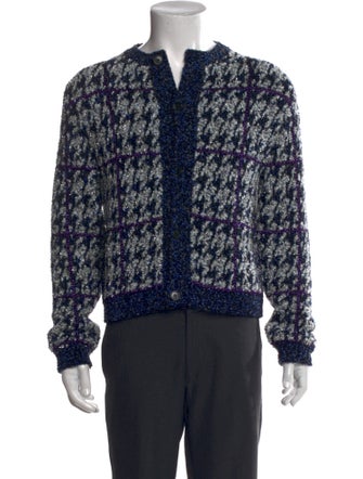 DIOR MEN Printed V-Neck Cardigan