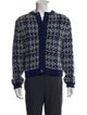 DIOR MEN Printed V-Neck Cardigan