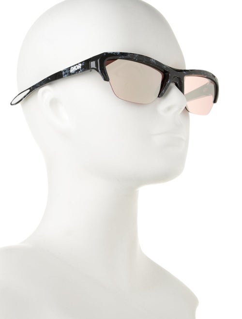 DIOR MEN Cat-Eye Mirrored Sunglasses