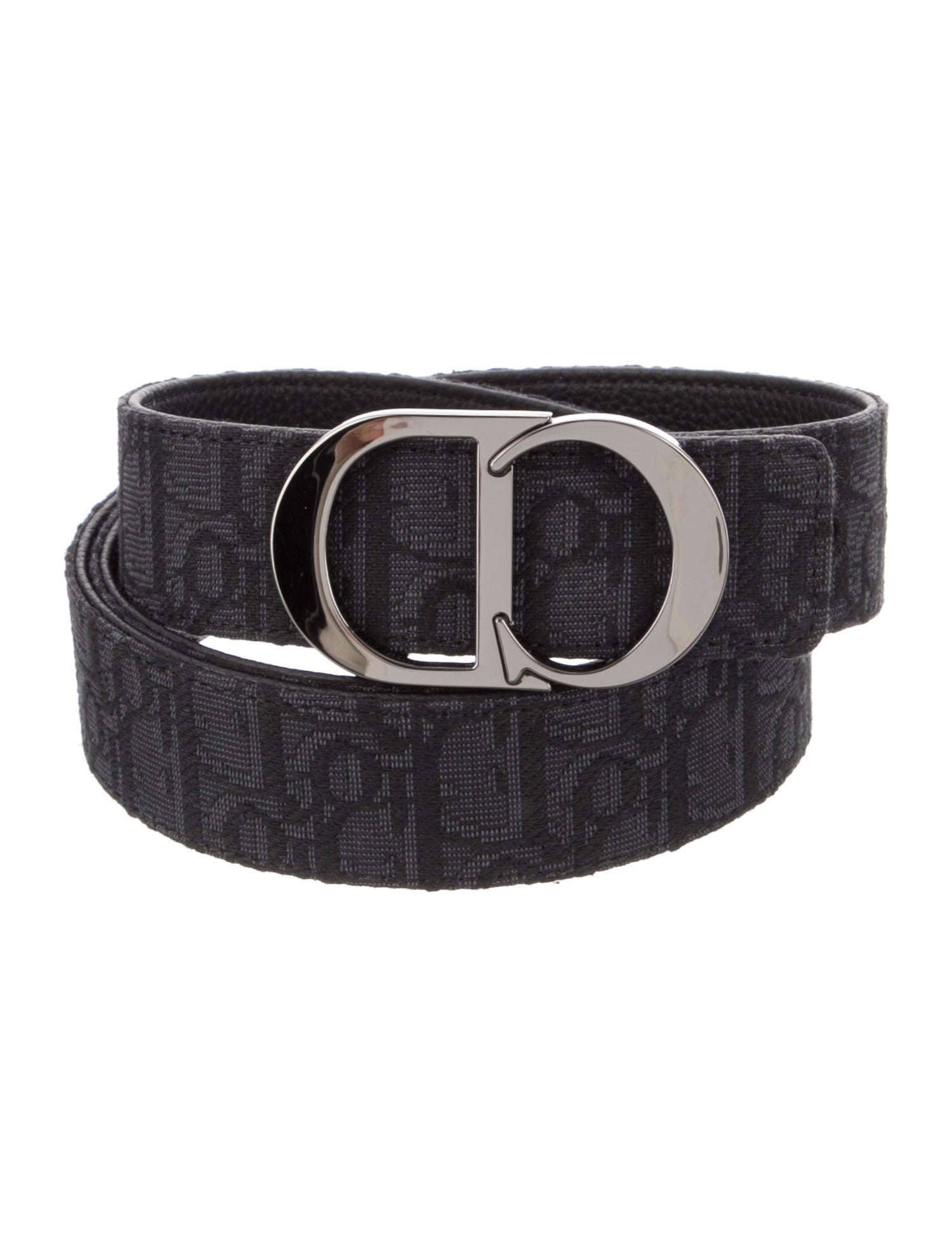 DIOR MEN Oblique Jacquard Canvas Belt Kit