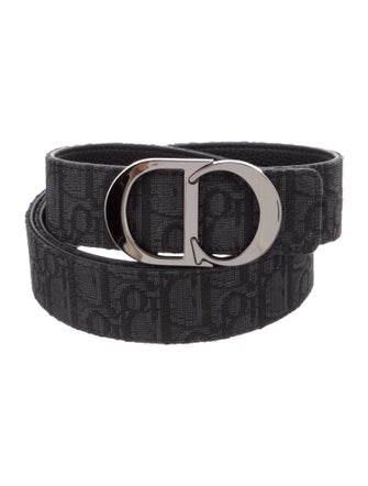 DIOR MEN Oblique Jacquard Canvas Belt Kit