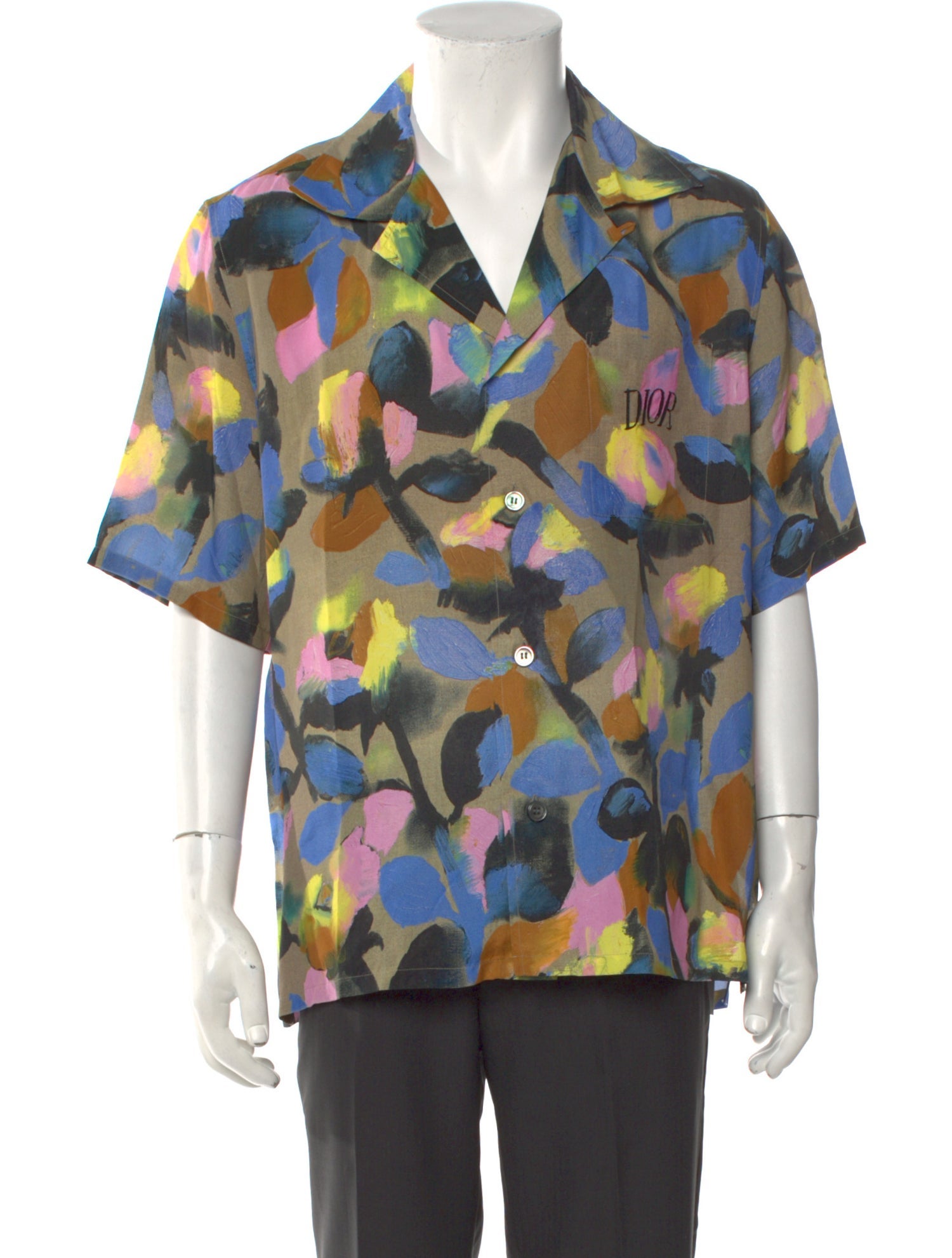 DIOR MEN Signature Logo Printed Shirt