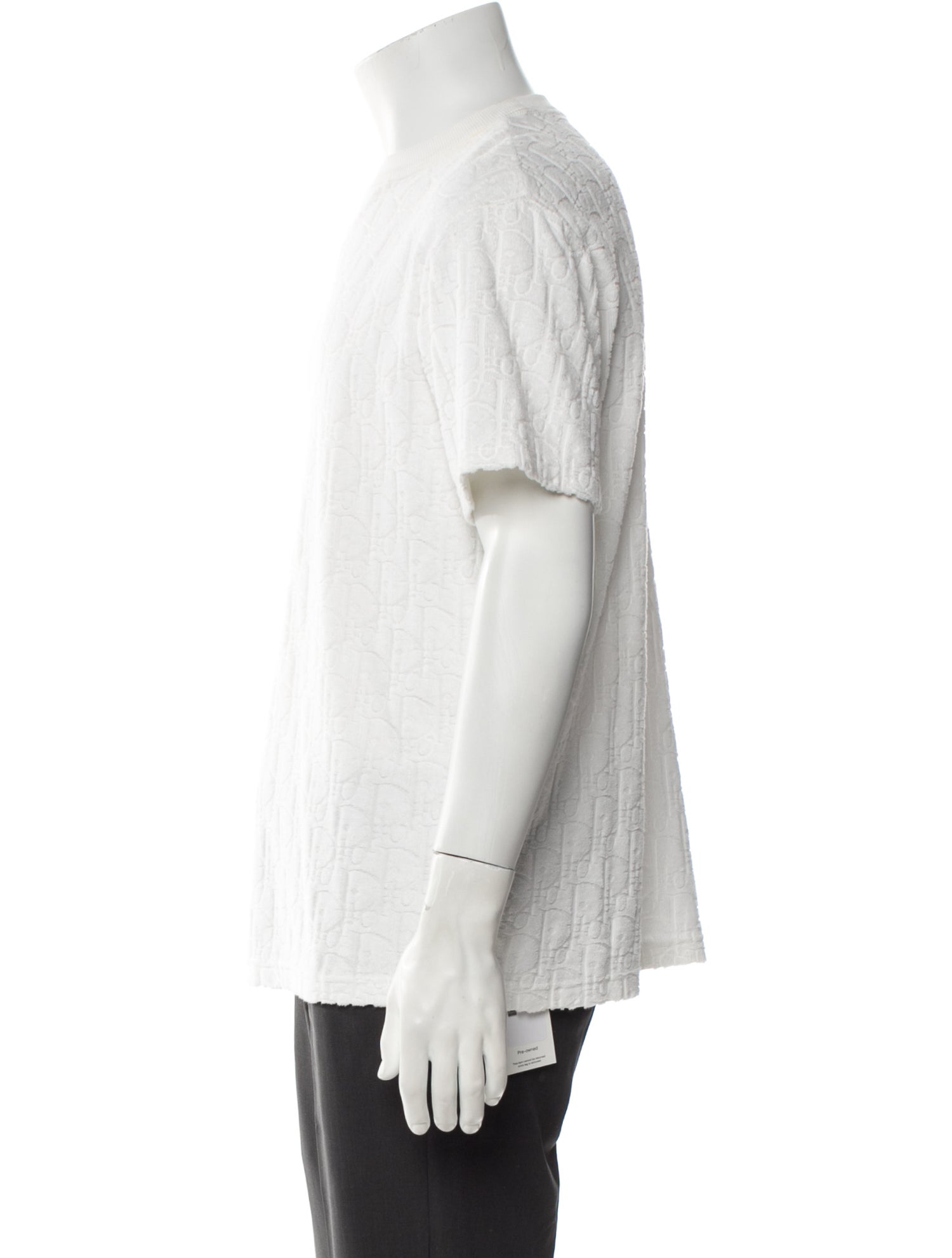 DIOR MEN Oblique Jacquard Crew Neck T-Shirt