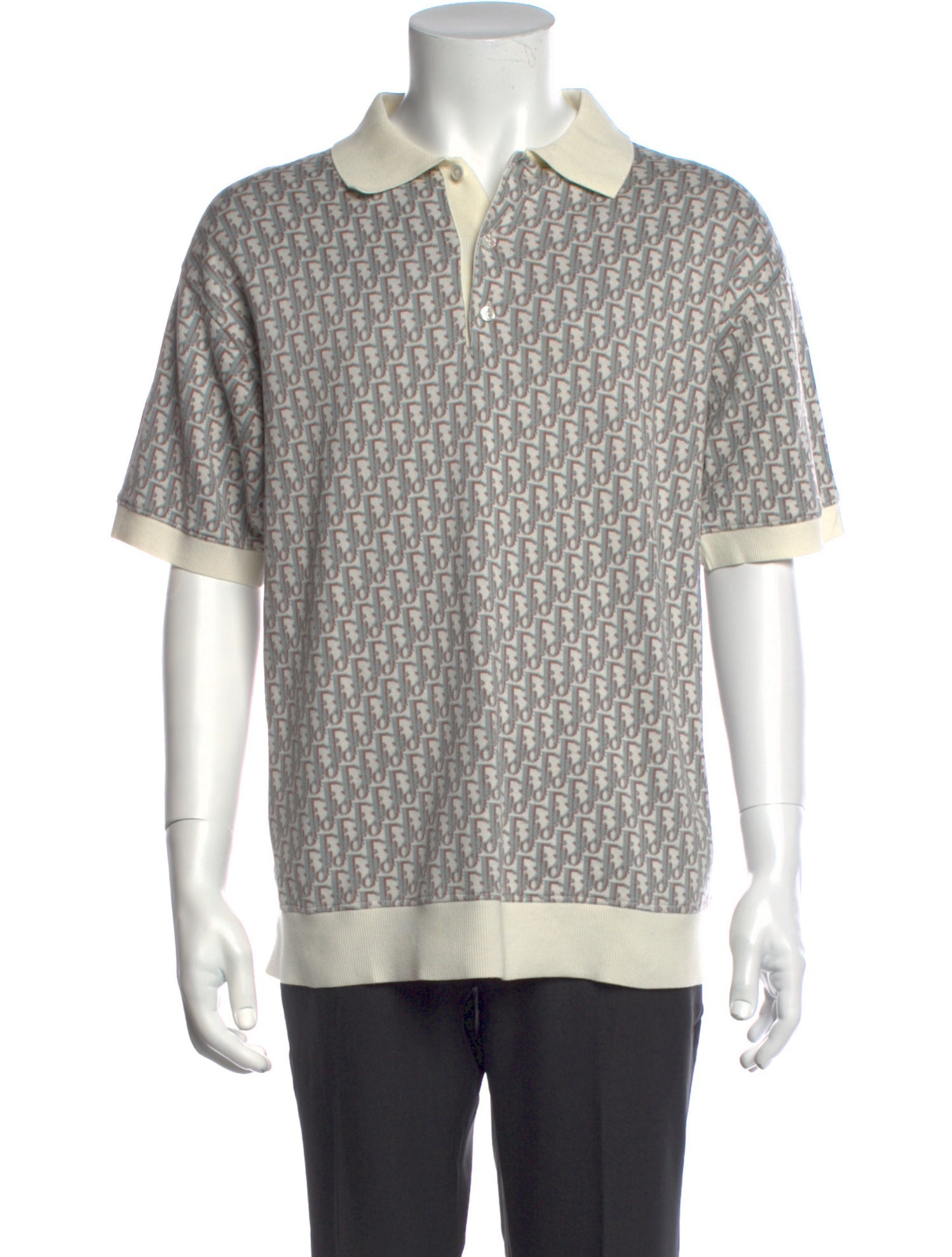 DIOR MEN 2022 Oblique Jacquard Polo Shirt