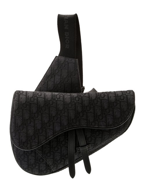 DIOR MEN Oblique Jacquard Saddle 2023