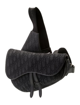 DIOR MEN Oblique Jacquard Saddle 2023