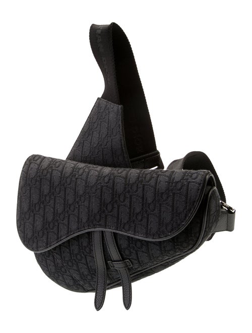 DIOR MEN Oblique Jacquard Saddle 2023