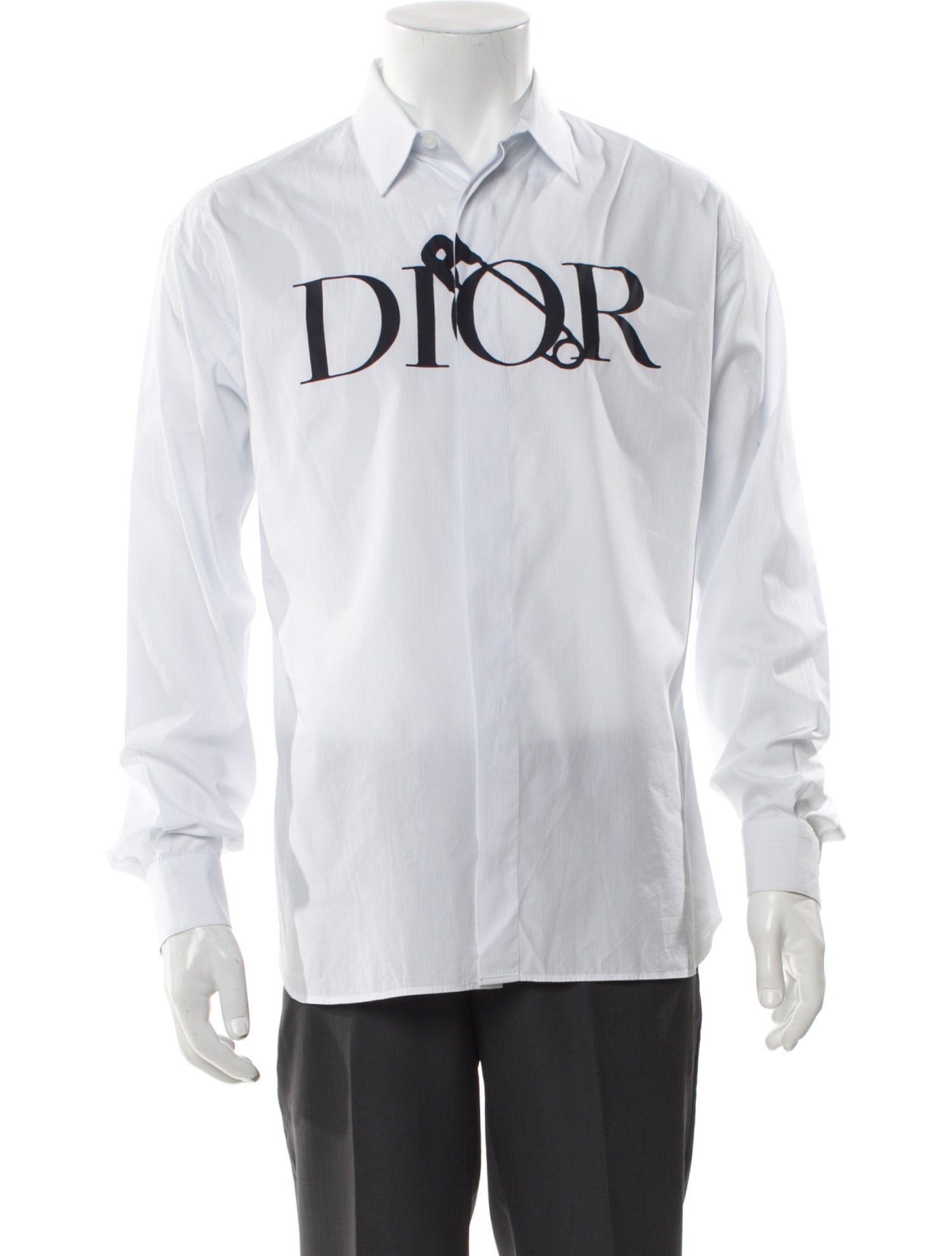 DIOR x Judy Blame Graphic Print Long Sleeve Shirt