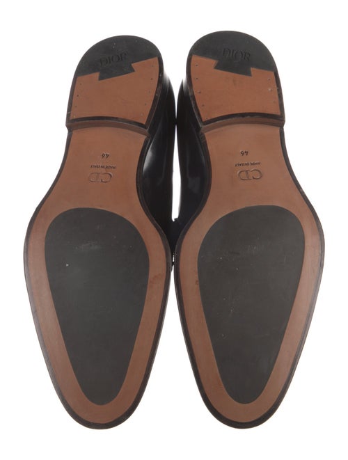 DIOR MEN Oblique Jacquard Leather Monk Straps
