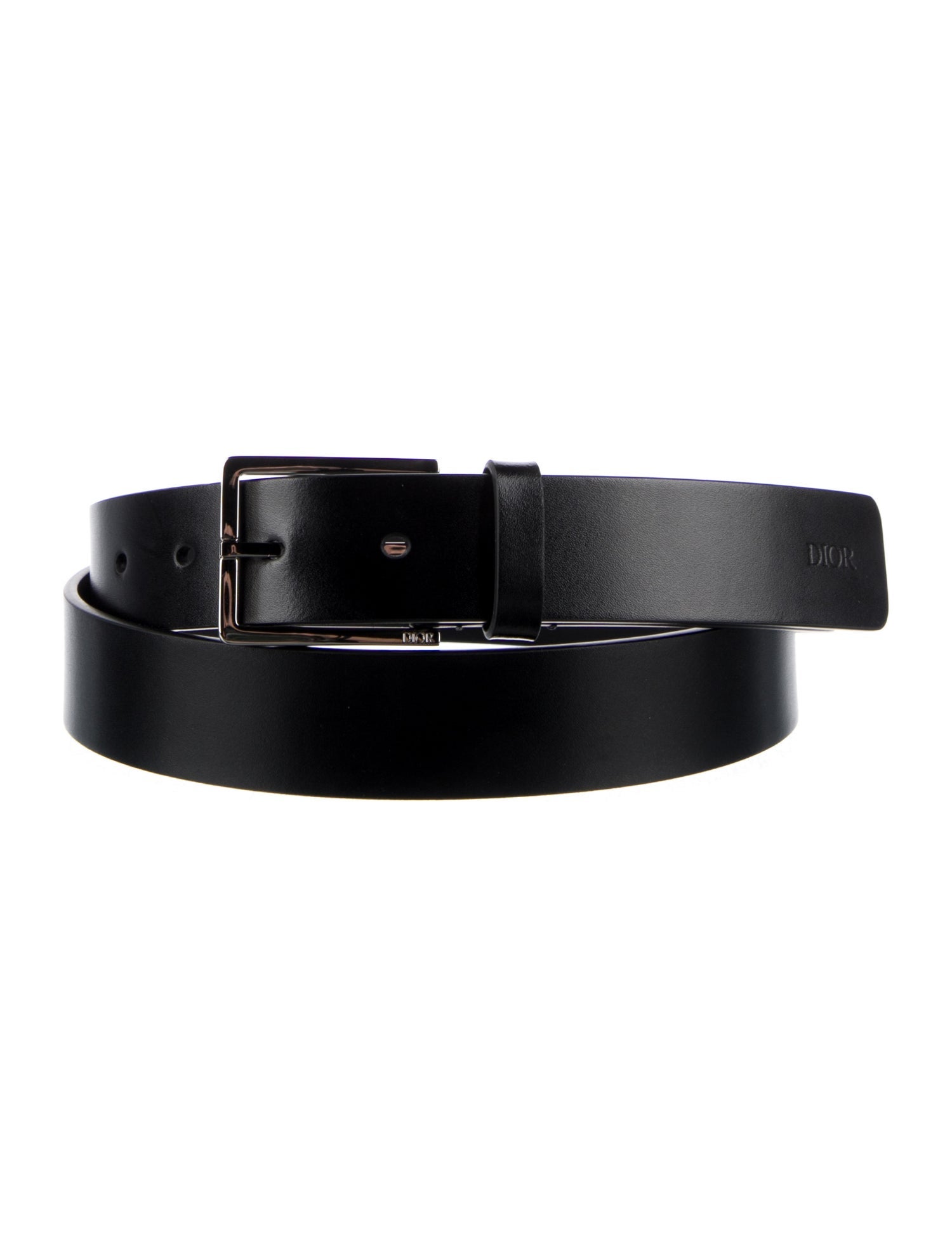 DIOR MEN Wide Leather Belt w/ Tags