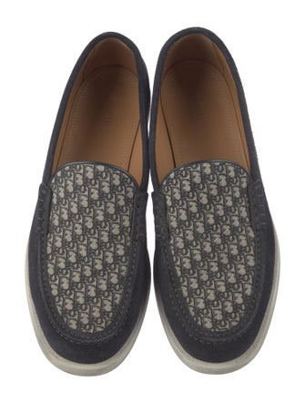 DIOR MEN Granville Oblique Jacquard Boat Shoes