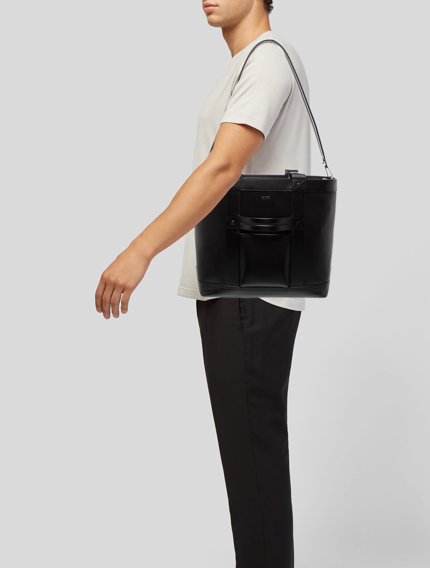 DIOR x Peter Doig Calfskin Calfskin Corduroy Shopping Tote w/ Tags