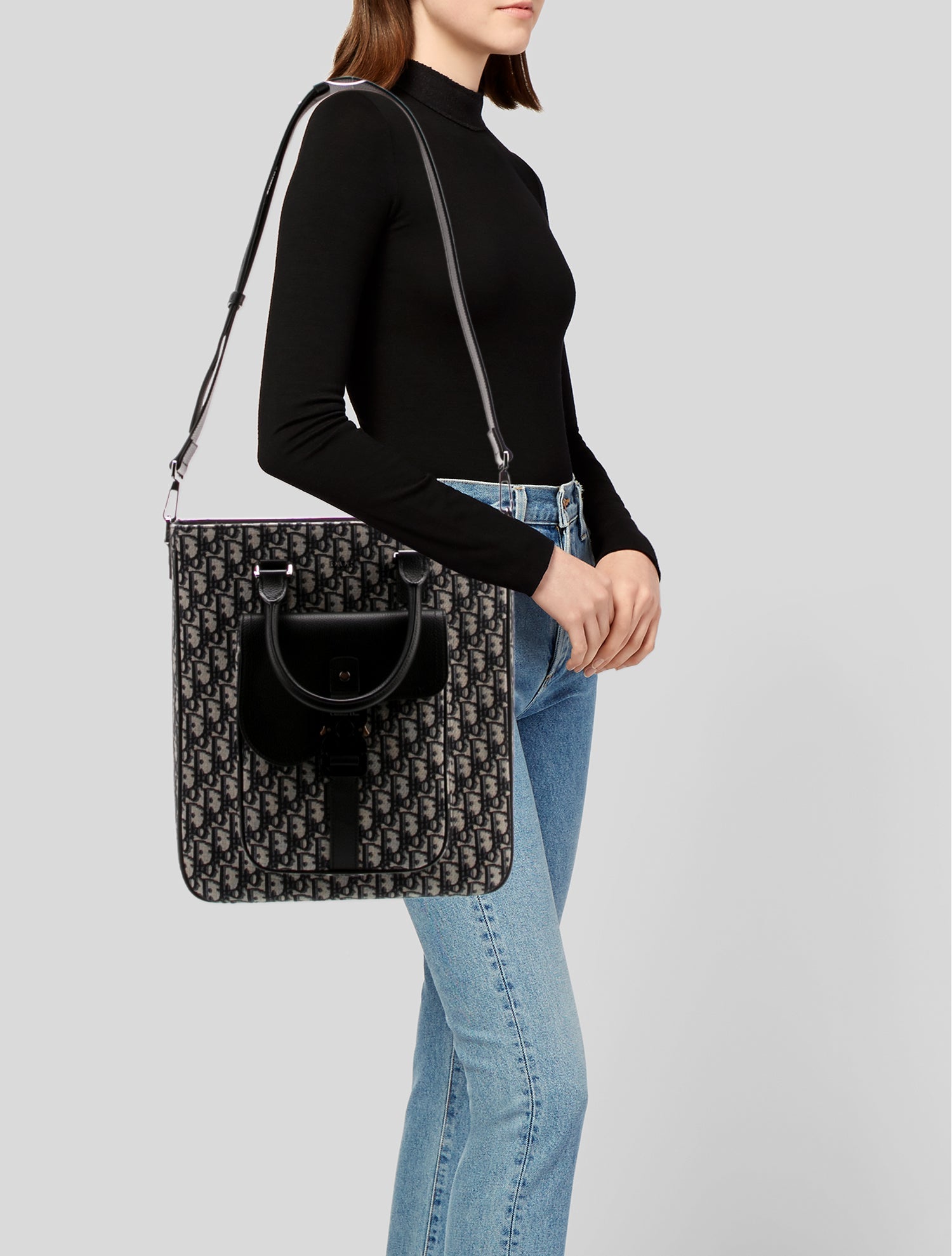 DIOR MEN Oblique Jacquard Messenger Bag 2024