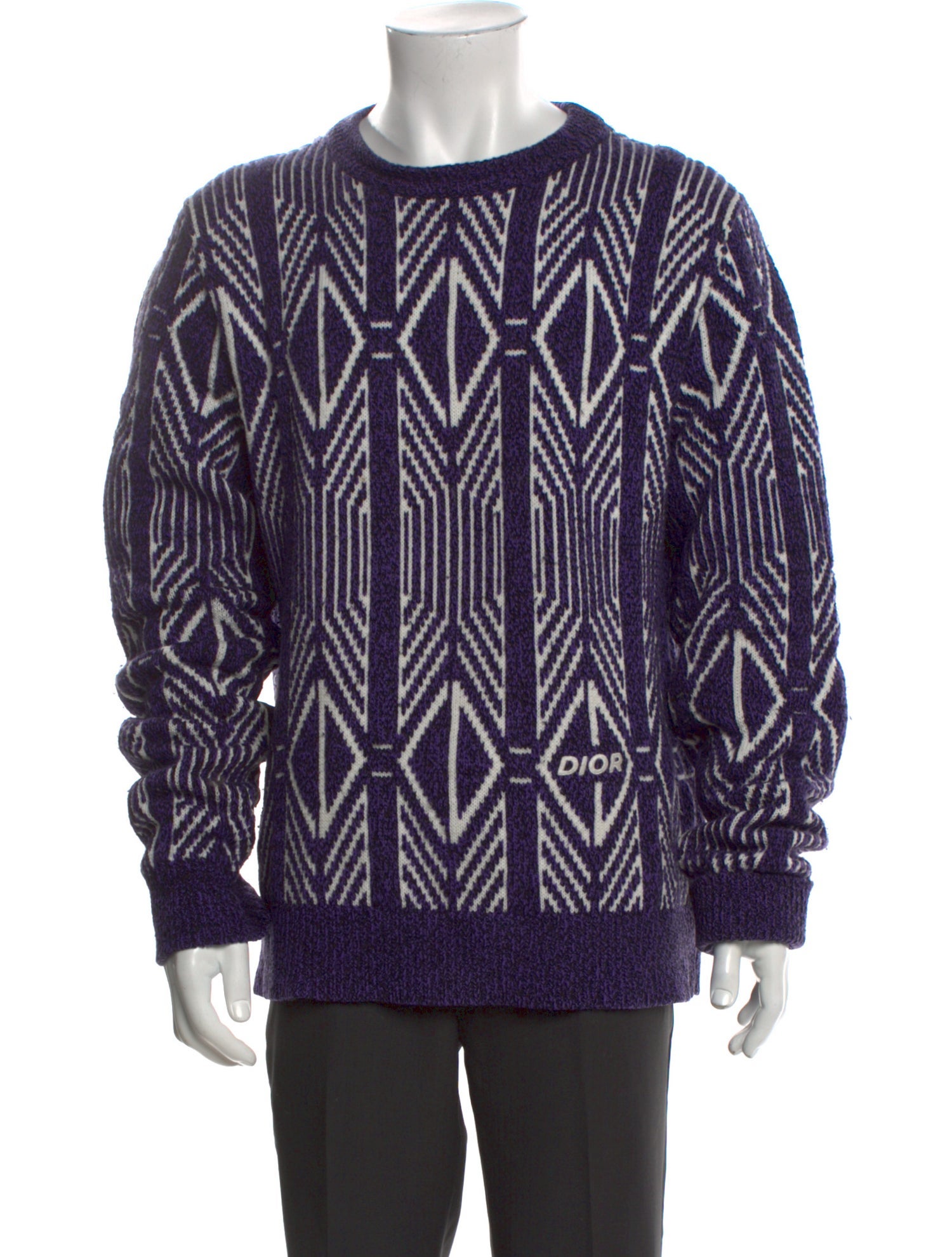 DIOR MEN Wool Printed Pullover