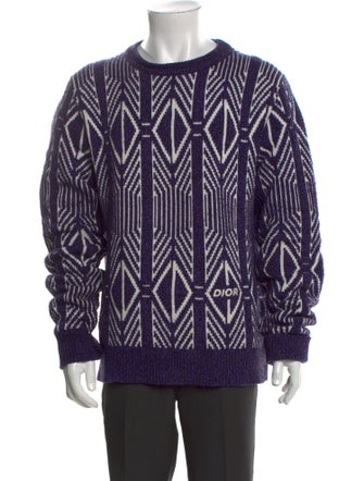 DIOR MEN Wool Printed Pullover