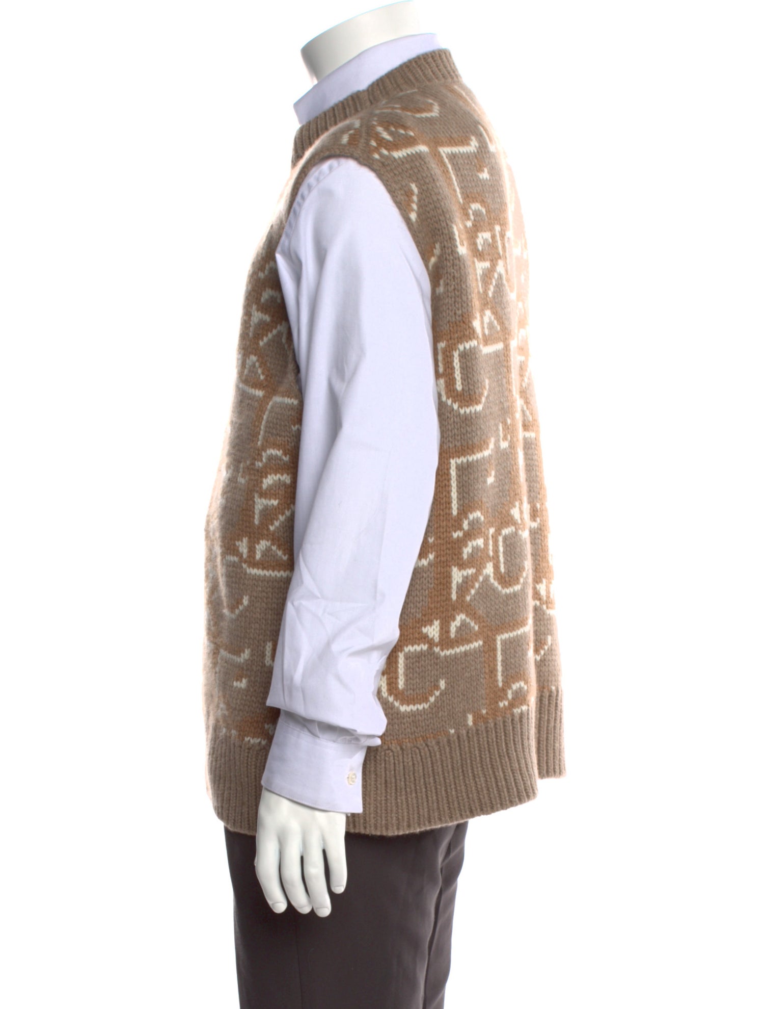 Cactus Jack Dior 2022 Signature Logo Sweater Vest