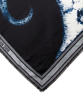 Christian Dior Silk Signature Logo Scarf