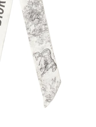 Christian Dior Silk Toile de Jouy Scarf