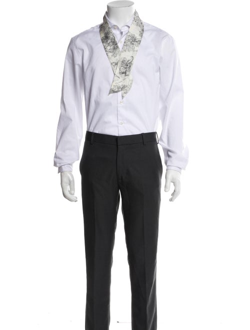 Christian Dior Silk Toile de Jouy Scarf