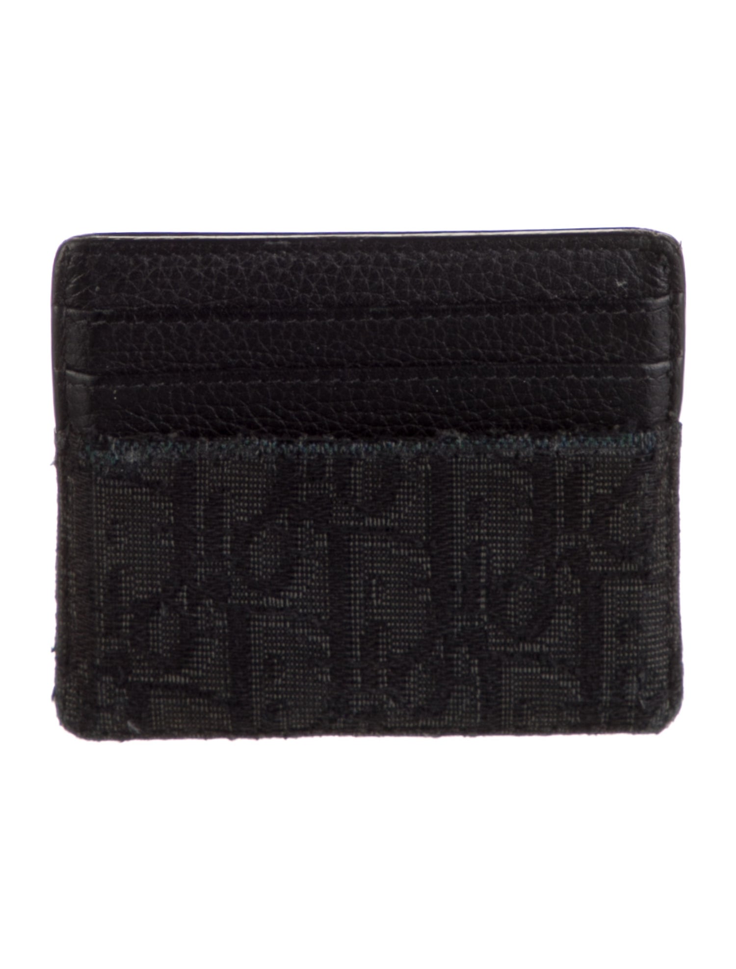 DIOR MEN Oblique Jacquard Leather Wallet