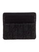 DIOR MEN Oblique Jacquard Leather Wallet