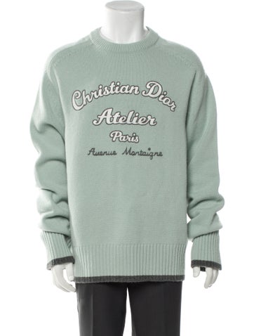 Dior MEN Sweaters Oblique Jacquard Virgin Wool Pullover 3XL