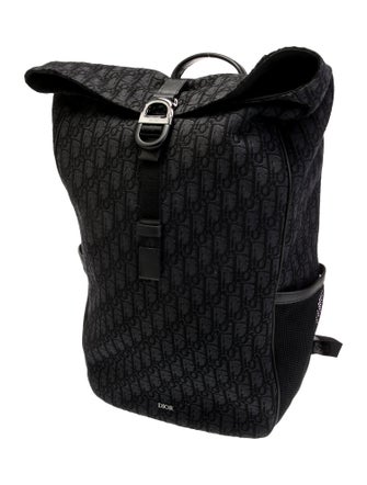 DIOR MEN Oblique Jacquard Roll Backpack 2024